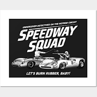 Speedway Squad (Black & White) Posters and Art